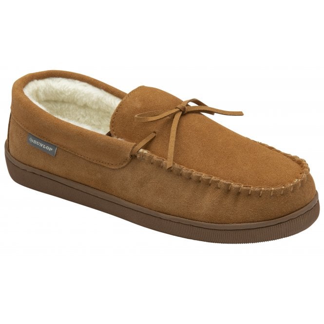 Dunlop Men's Joshua Moccasin Slippers