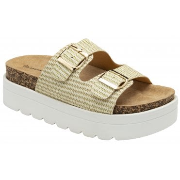 Dunlop Women's Julianne Flatform Sandals